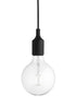 Candeeiro de Suspensão E27 sem Canopy Black